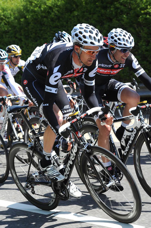Daniel Lloyd and Carlos Sastre, Giro d'Italia 2010, stage 3