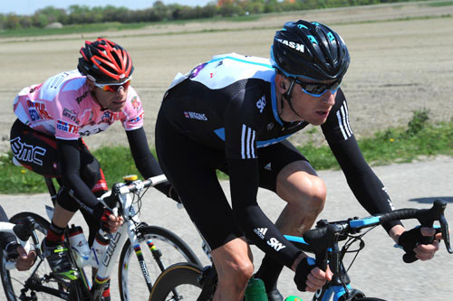 Bradley Wiggins and Cadel Evans, Giro d'Italia 2010, stage 3