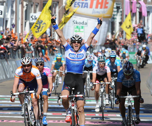 Wouter Weylandt wins, Giro d'Italia 2010, stage 3 Wouter Weylandt wins, Giro d'Italia 2010, stage 3