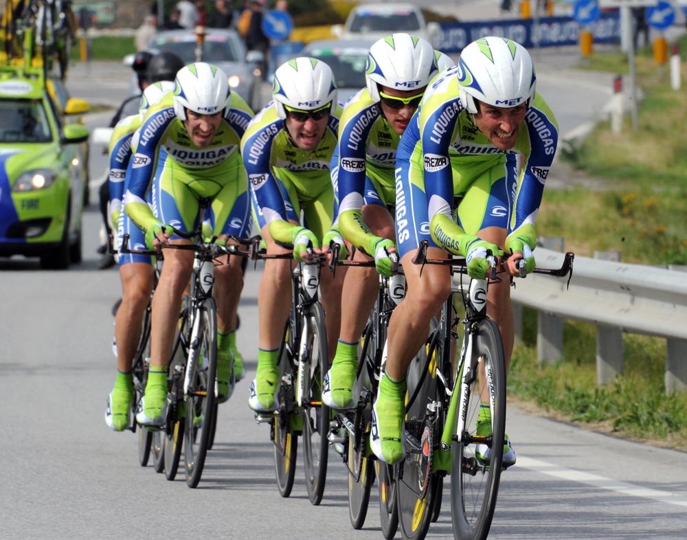 Basso and Liquigas, Giro d'Italia 2010, stage 4 TTT