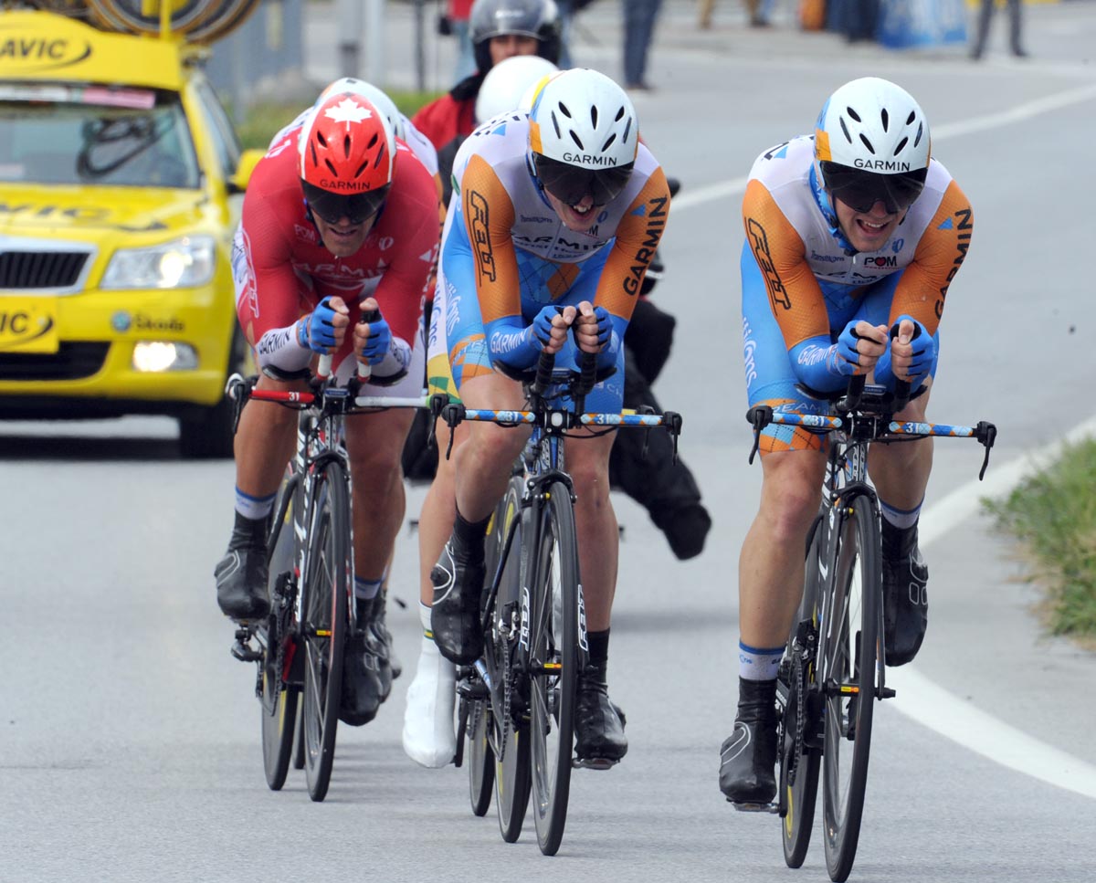 Garmin. Giro d'Italia 2010, stage 4 TTT Garmin. Giro d'Italia 2010, stage 4 TTT