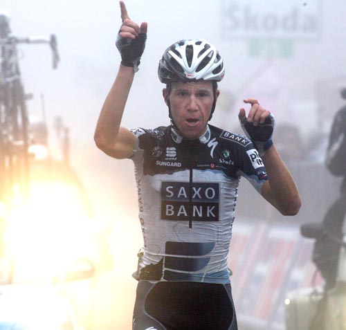 Chris Anker Sorensen wins, Giro d'Italia 2010, stage eight Chris Anker Sorensen wins, Giro d'Italia 2010, stage eight