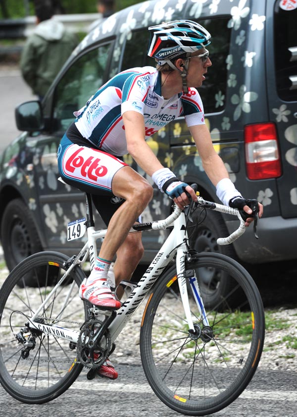 Charly Wegelius solo, Giro d'Italia 2010, stage eight
