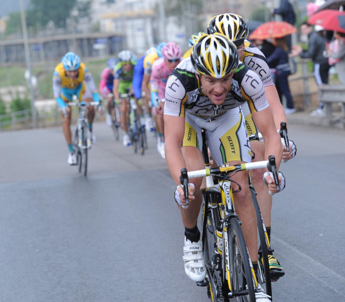 HTC-Columbia chase, Giro d'Italia 2010, stage nine