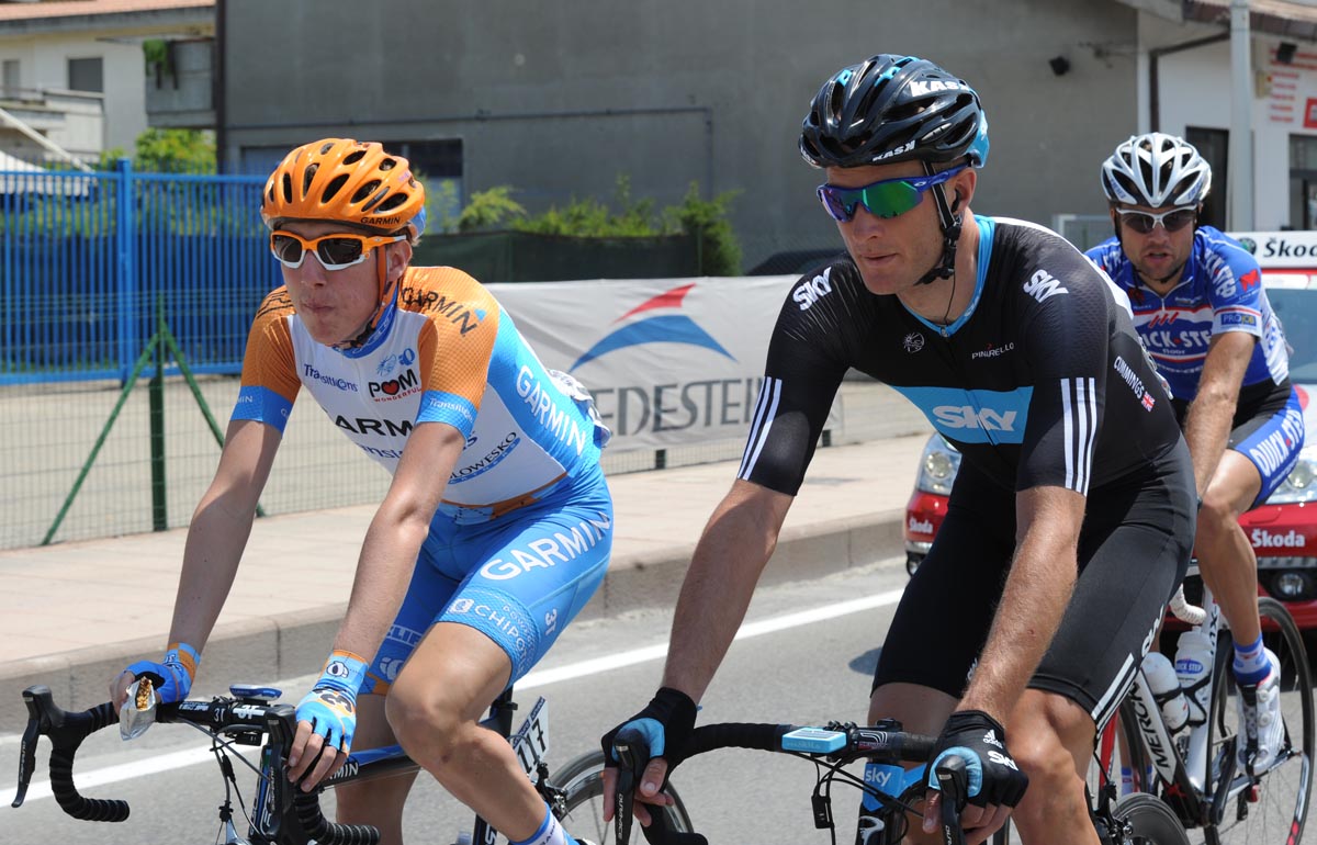 Daniel Martin and Steve Cummings, Giro d'Italia 2010, stage 12