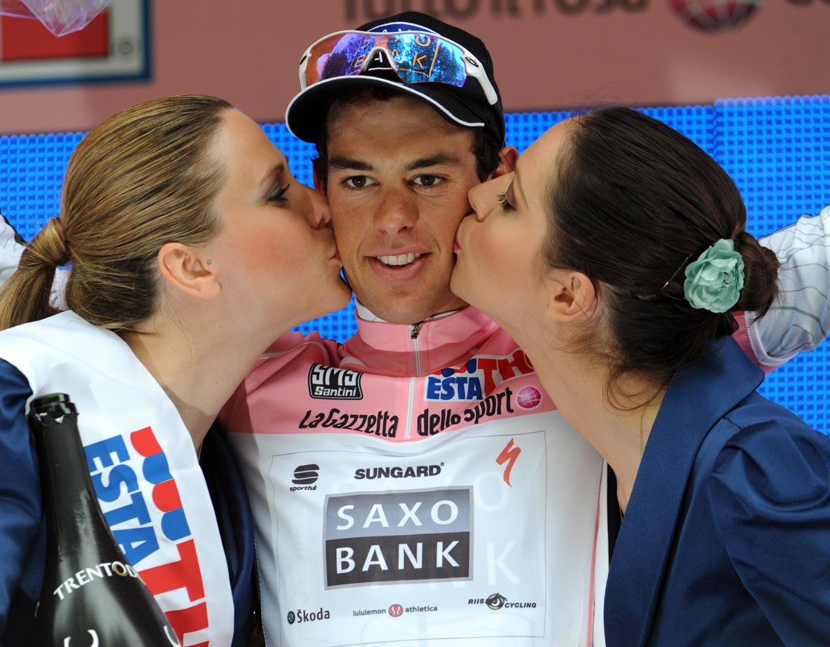 Richie Porte leads, Giro d'Italia 2010, stage 13 Richie Porte leads, Giro d'Italia 2010, stage 13