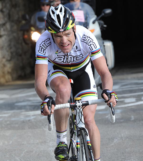Cadel Evans chases, Giro d'Italia 2010, stage 15