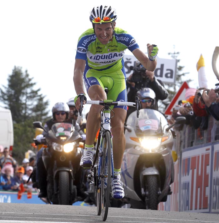 Ivan Basso wins, Giro d'Italia 2010, stage 15