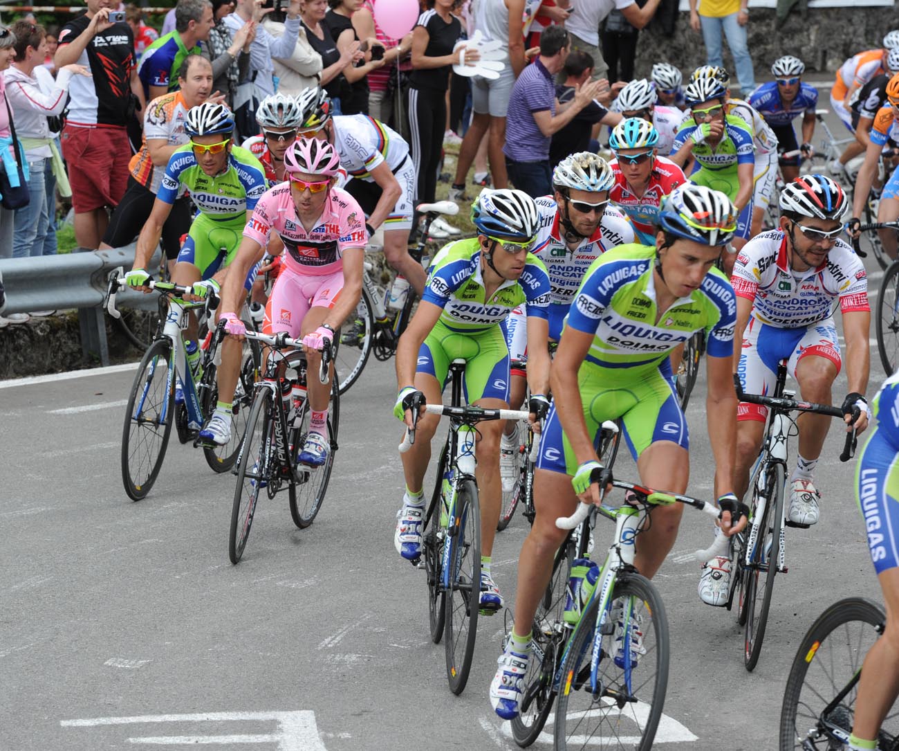 Liquigas and David Arroyo, Giro d'Italia 2010, stage 15