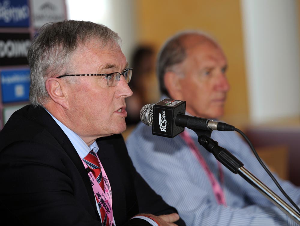 Pat McQuaid, Giro d'Italia press conference, May 25 2010 Pat McQuaid, Giro d'Italia press conference, May 25 2010