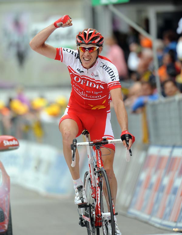 Damien Monier wins, Giro d'Italia 2010, stage 17