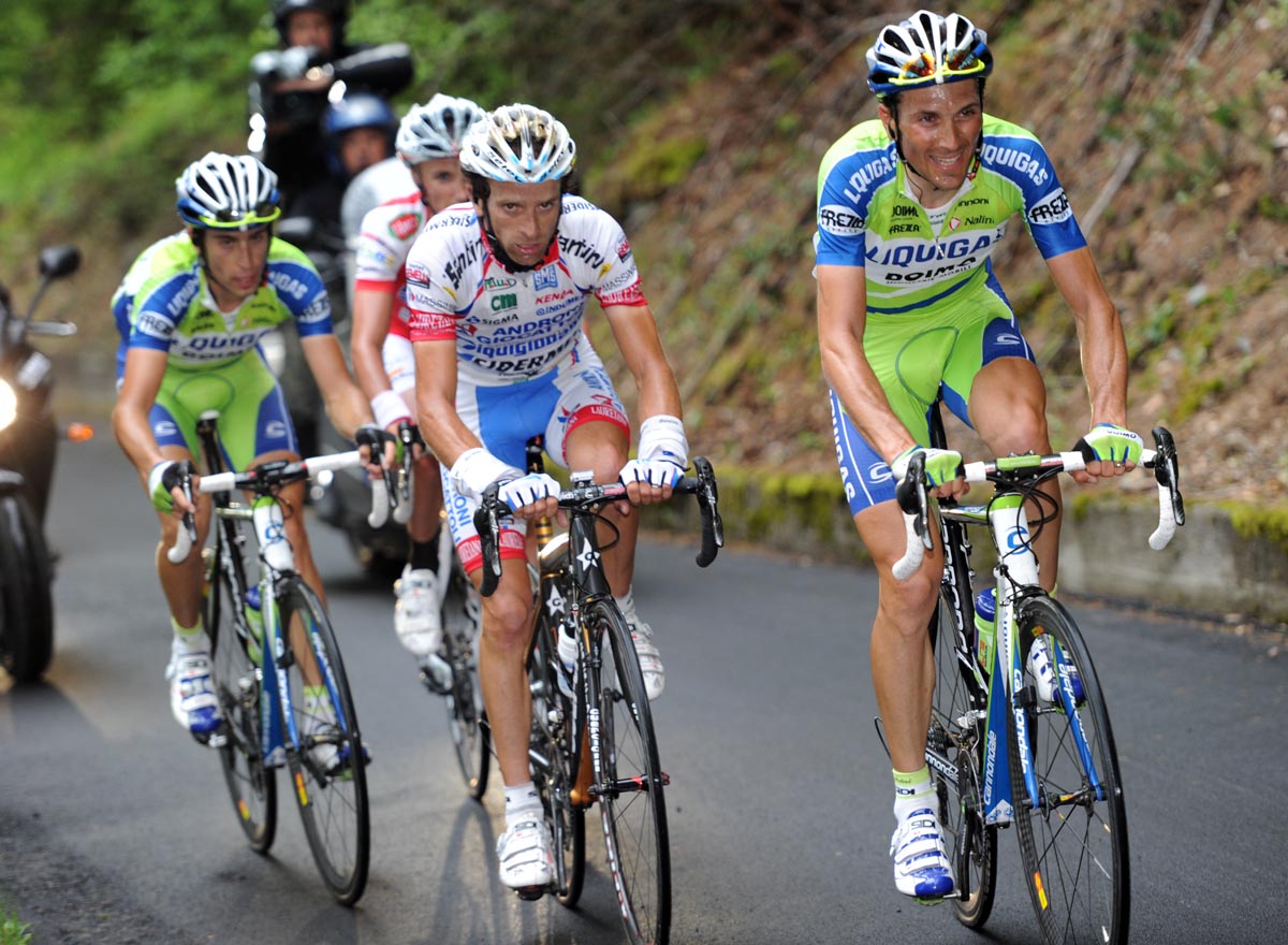 Ivan Basso, Michele Scarponi, Vincenzo Nibali escape, Giro d'Italia 2010, stage 19