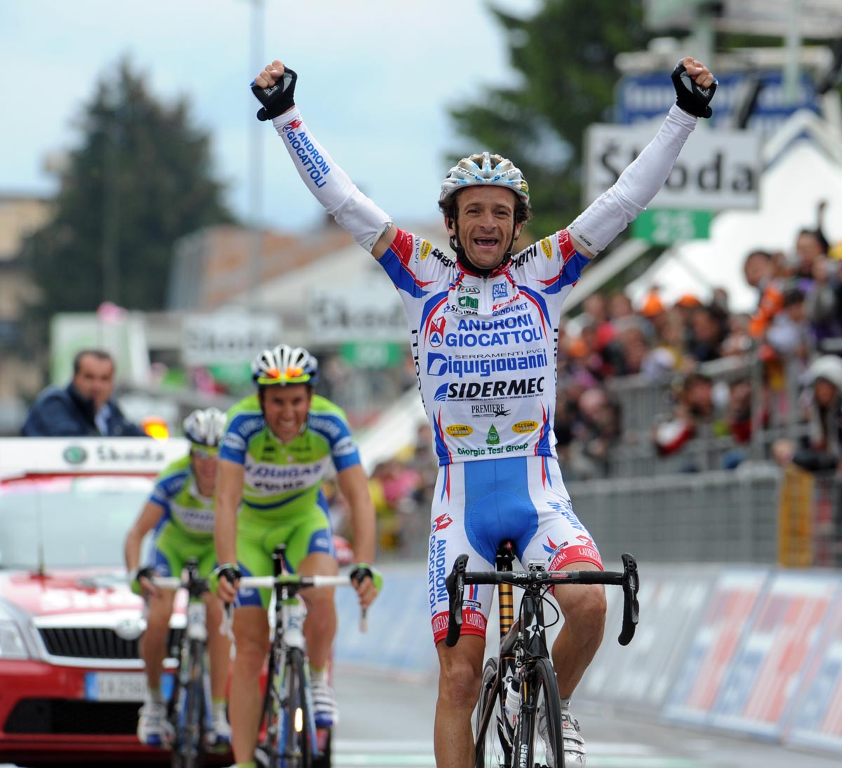 Michele Scarponi wins, Giro d'Italia 2010, stage 19