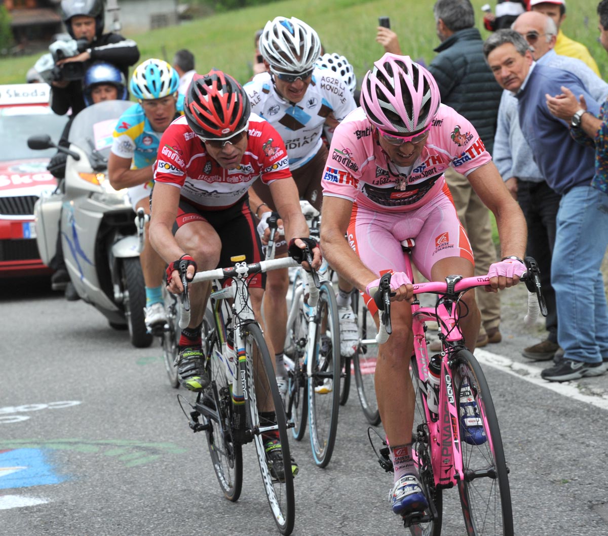 David Arroyo and Cadel Evans, Giro d'Italia 2010, stage 19 David Arroyo and Cadel Evans, Giro d'Italia 2010, stage 19
