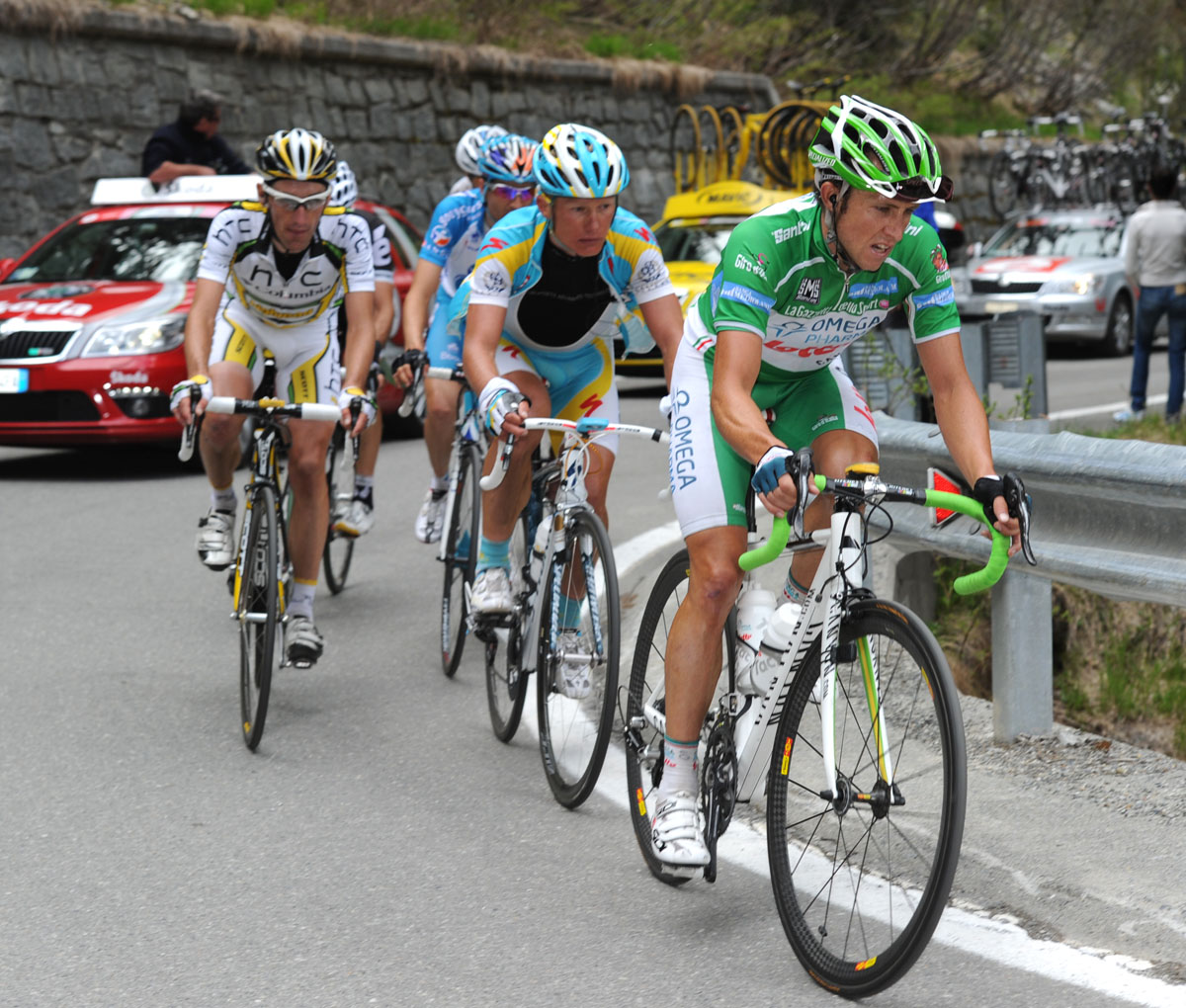 Matthew Lloyd escape, Giro d'Italia 2010, stage 20 Matthew Lloyd escape, Giro d'Italia 2010, stage 20