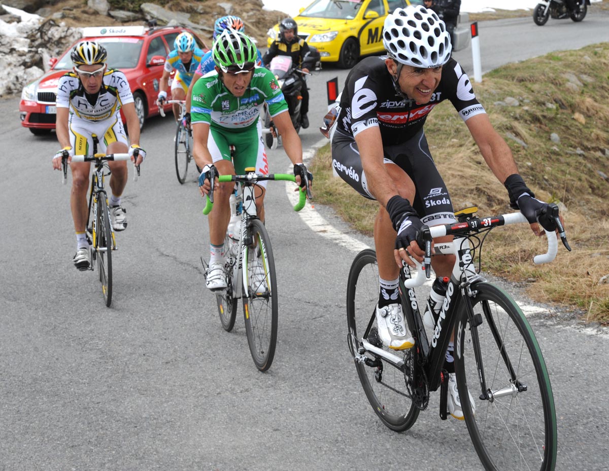 Carlos Sastre escape, Giro d'Italia 2010, stage 20