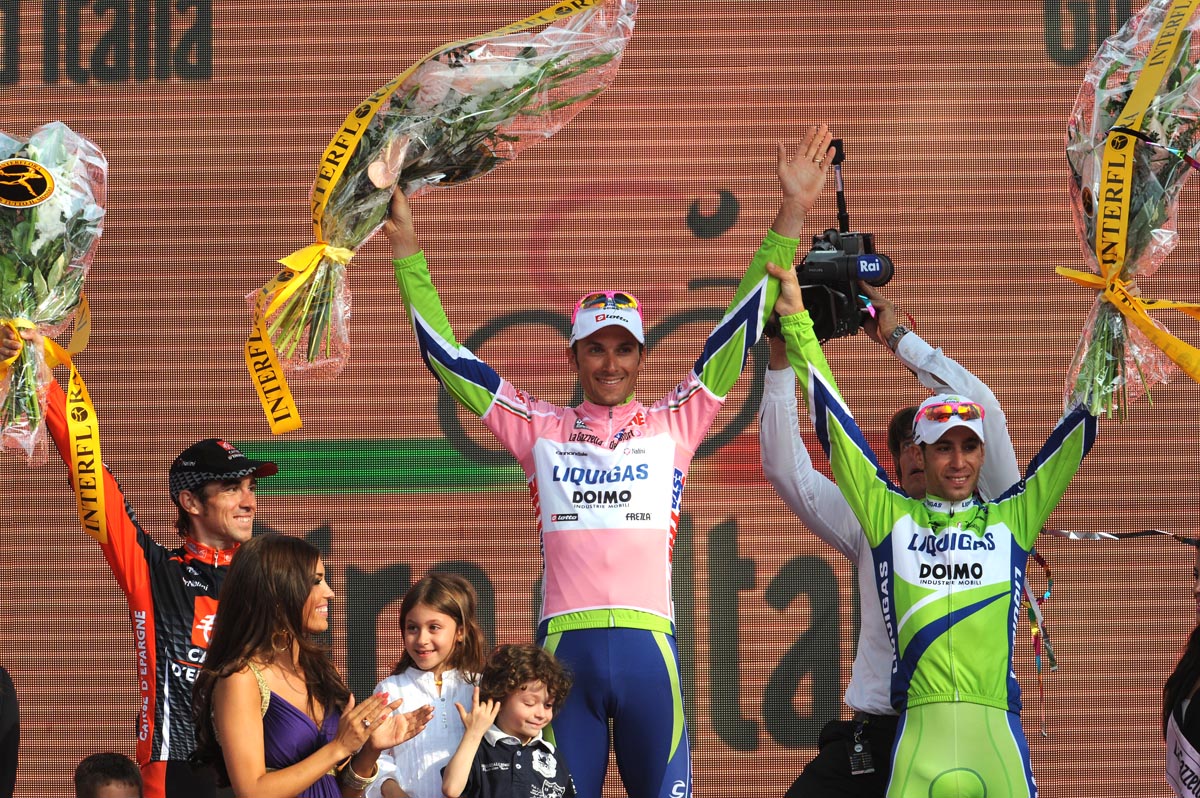 Ivan Basso wins overall, Giro d'Italia 2010, stage 21