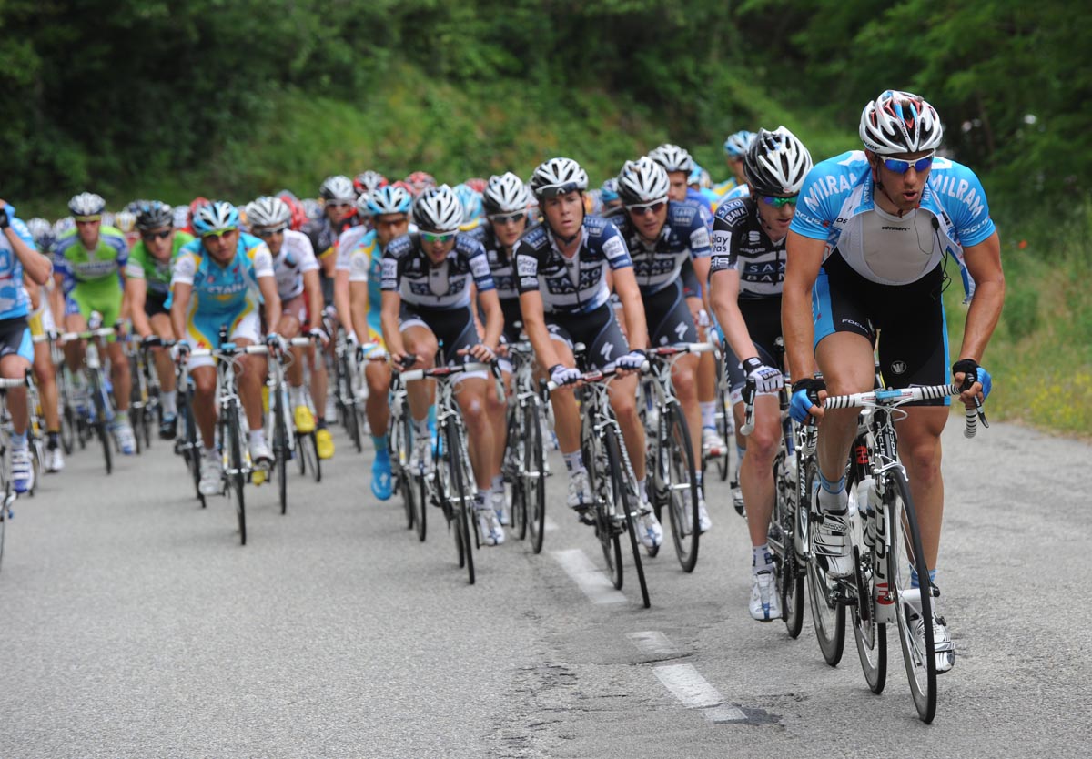 Milram chase, Criterium du Dauphine 2010, stage two