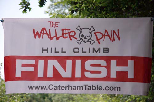 Finish banner, Waller Pain hillclimb 2010 Finish banner, Waller Pain hillclimb 2010