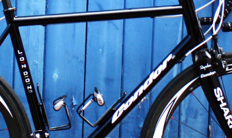 Condor's prototype steel frame for Dan Craven detail condor_steel_frame_detail