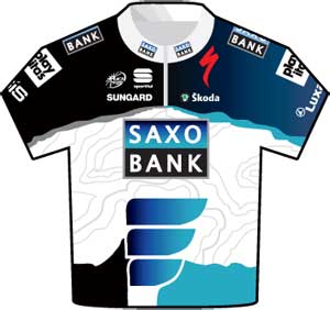 Saxo Bank jersey Tour de France 2010 Saxo Bank jersey Tour de France 2010