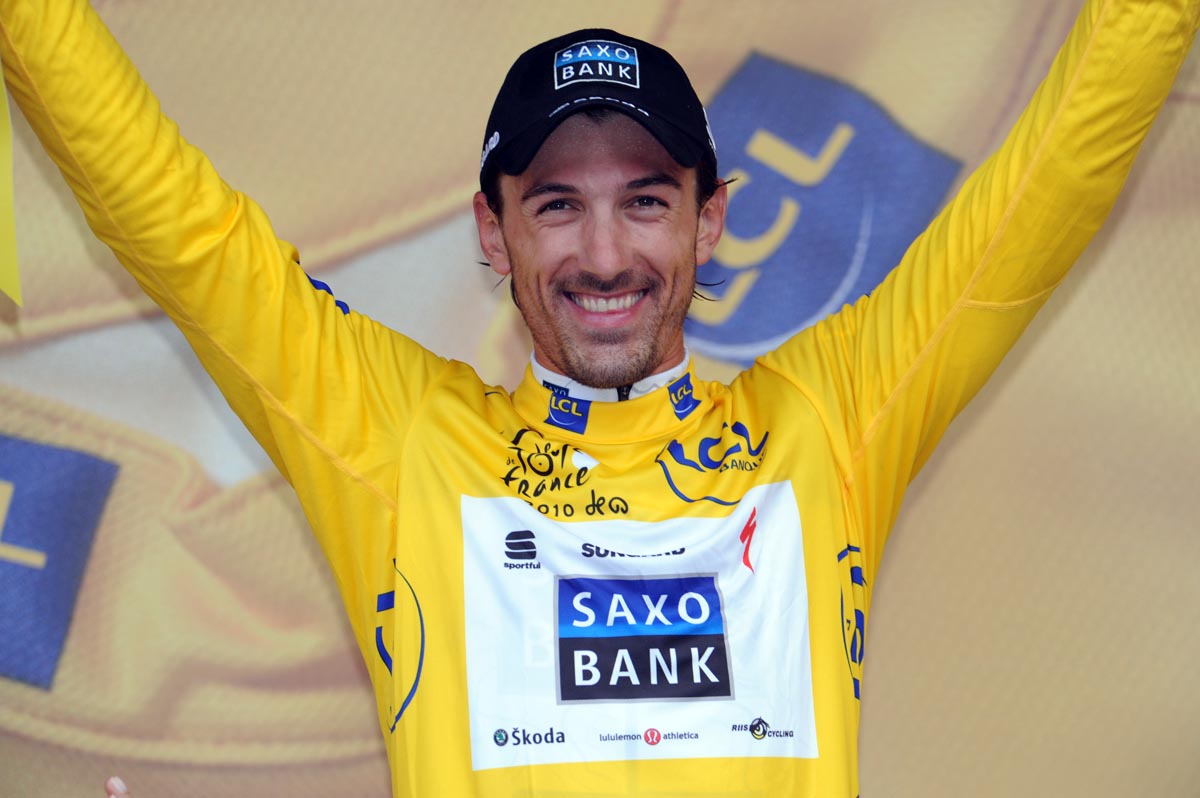 Fabian Cancellara wins Tour de France 2010 prologue Fabian Cancellara wins Tour de France 2010 prologue