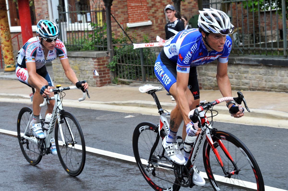 Sylvain Chavanel and Jurgen Roelandts, Tour de France 2010 stage 2