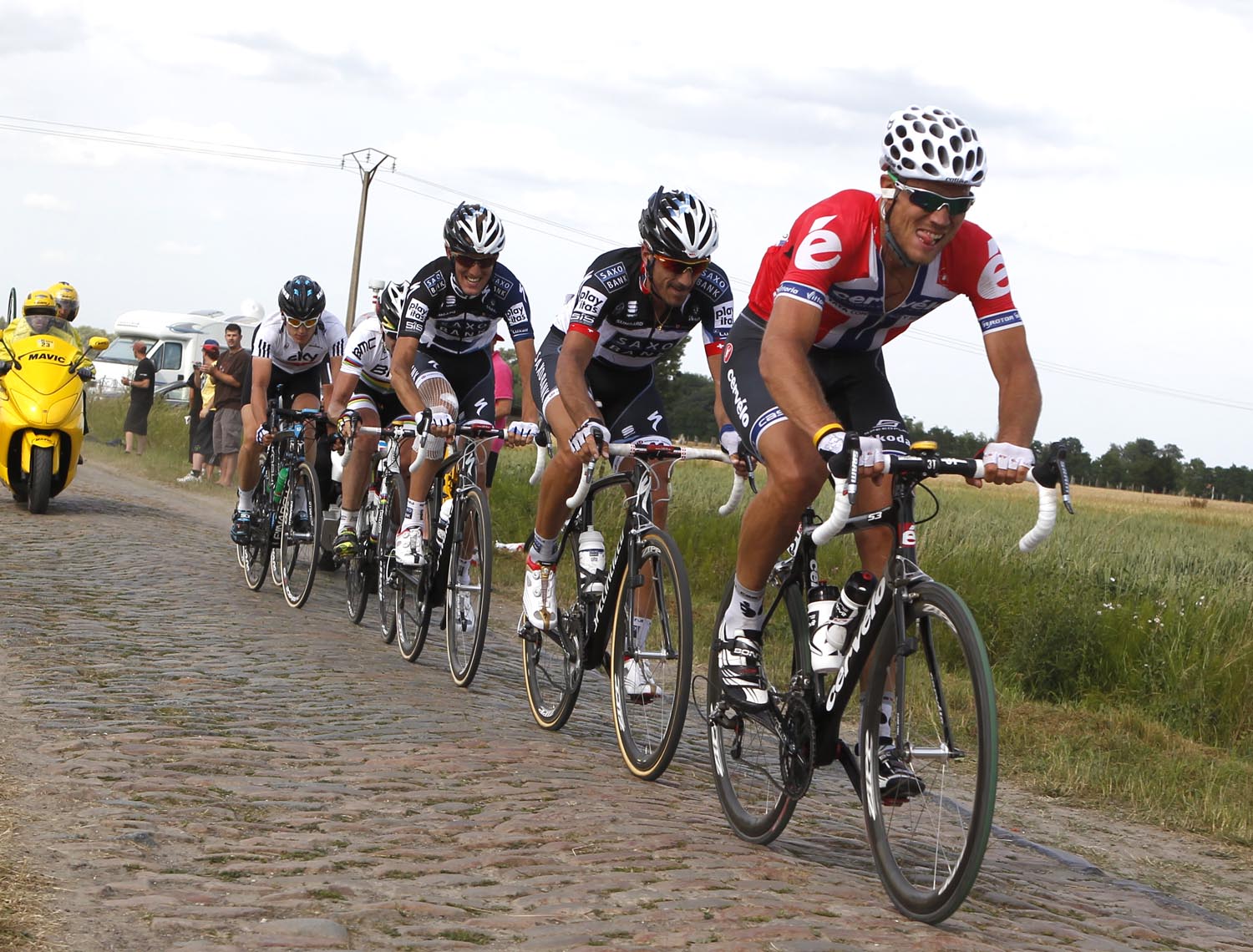 Thor Hushovd escape, Tour de France 2010, stage 3 Thor Hushovd escape, Tour de France 2010, stage 3