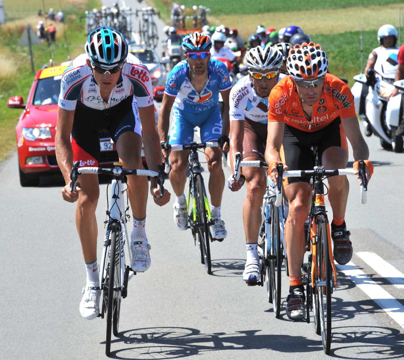 Isasi escape, Tour de France 2010 stage 4