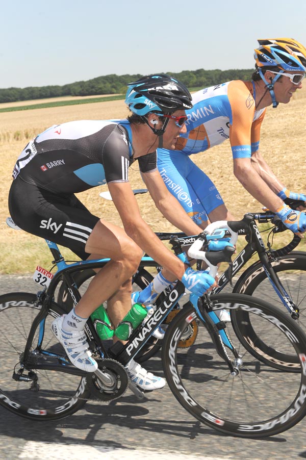 Michael Barry and David Millar, aTour de France 2010 stage 5