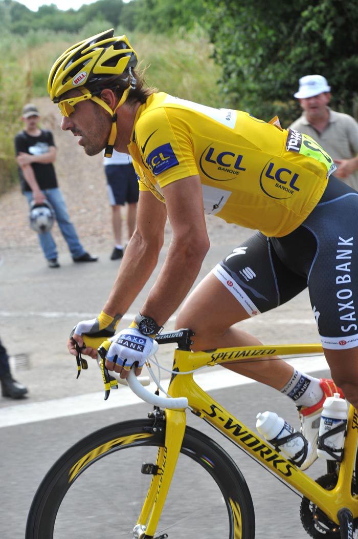 Fabian Cancellara, race leader, Tour de France 2010, stage 6