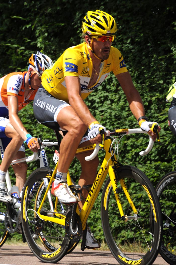 Fabian Cancellara, race leader, Tour de France 2010, stage 6