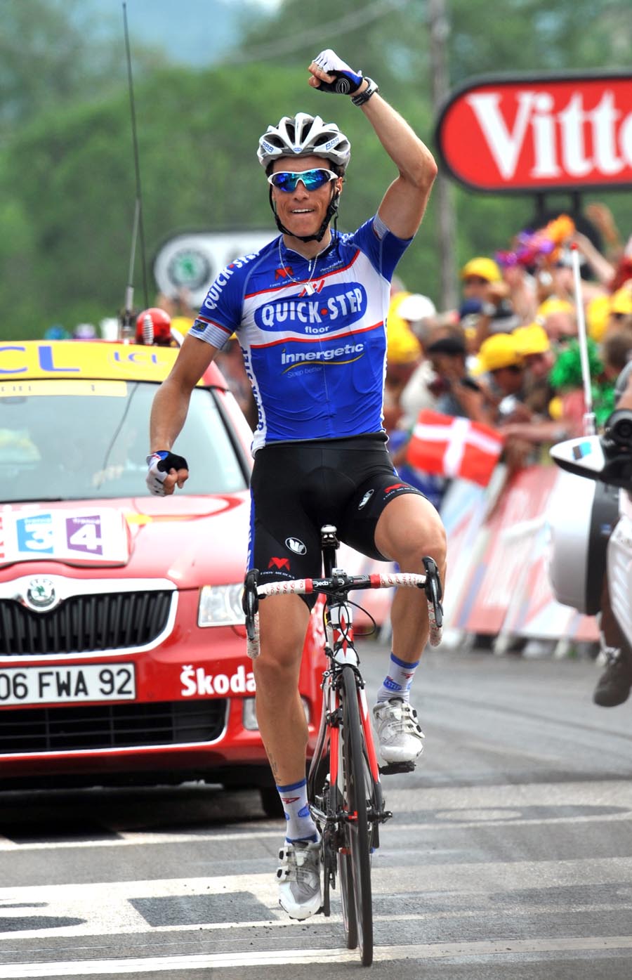 Sylvain Chavanel wins, Tour de France 2010, stage 7