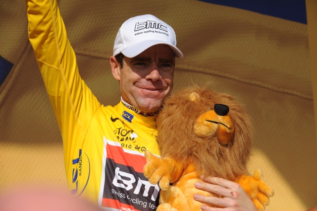 Cadel Evans, Tour de France 2010, stage 8 Cadel Evans, Tour de France 2010, stage 8