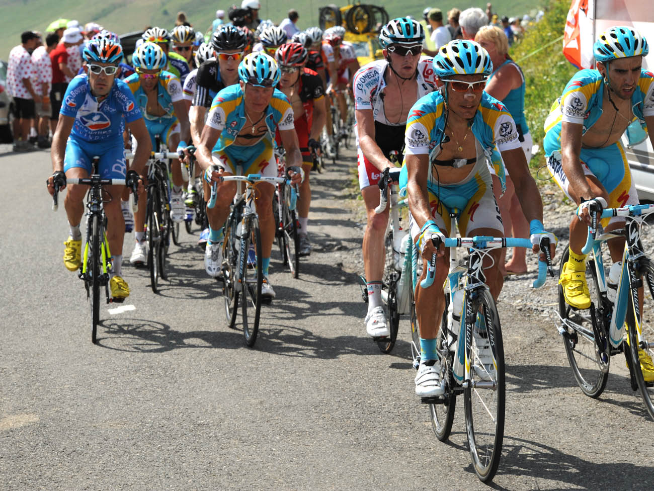 Astana chase, Tour de France 2010, stage 8