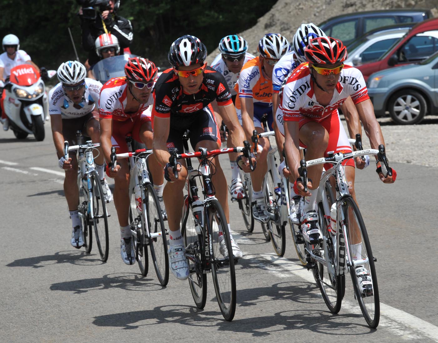 Imanol Erviti and Amael Moinard, Tour de France 2010, stage 8