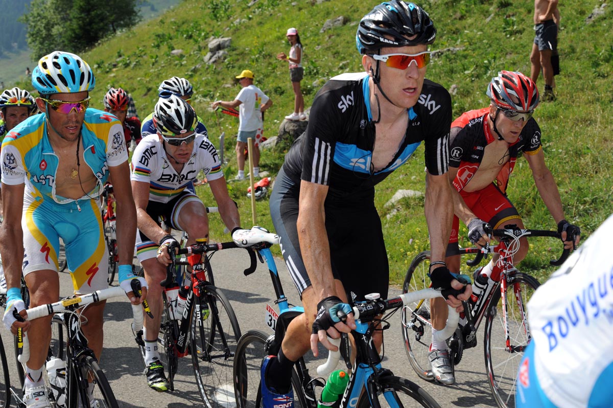 Bradley Wiggins and Alberto Contador, Tour de France 2010, stage 8