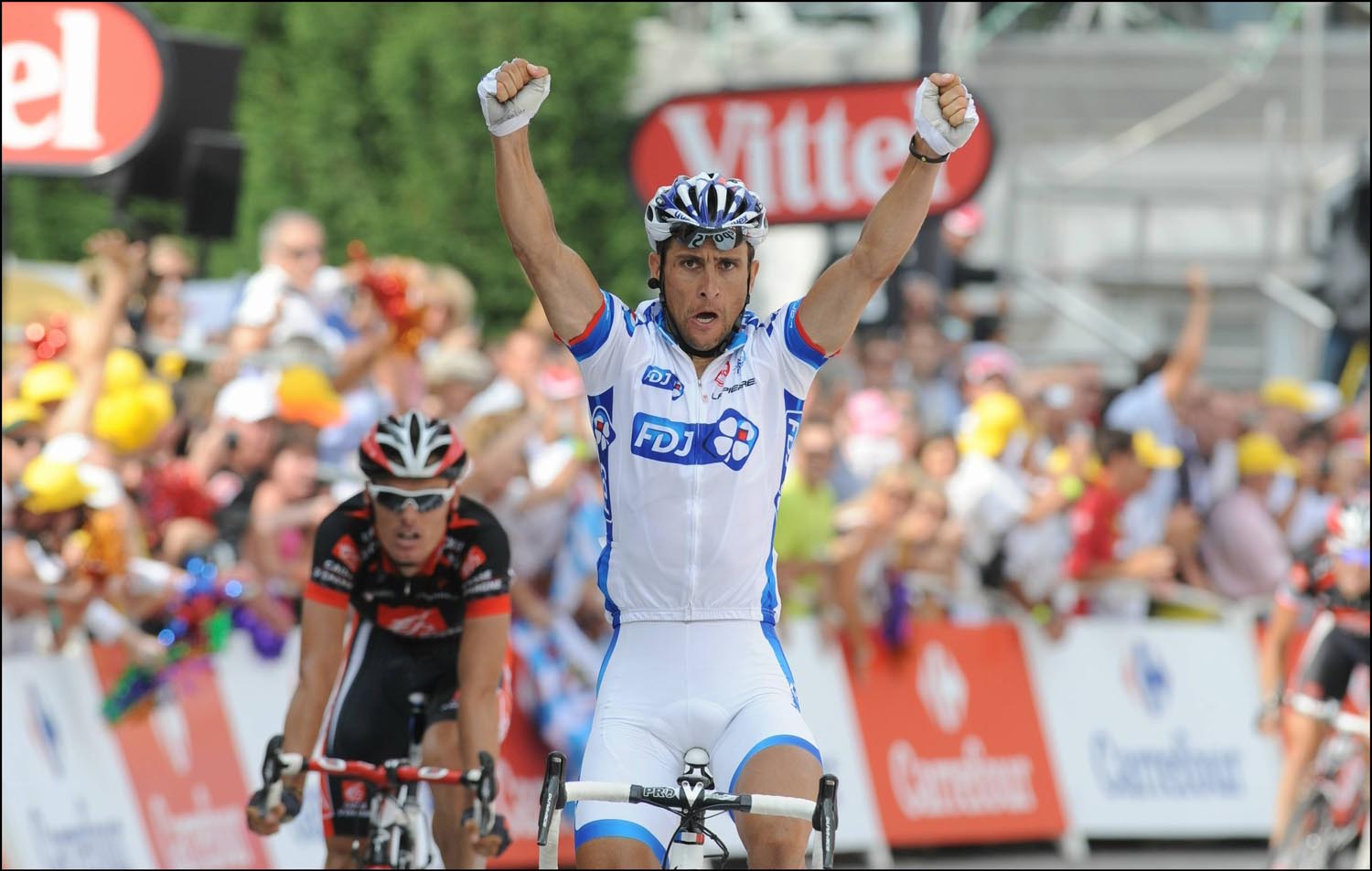 Sandy Casar wins, Tour de France 2010, stage 9 Sandy Casar wins, Tour de France 2010, stage 9