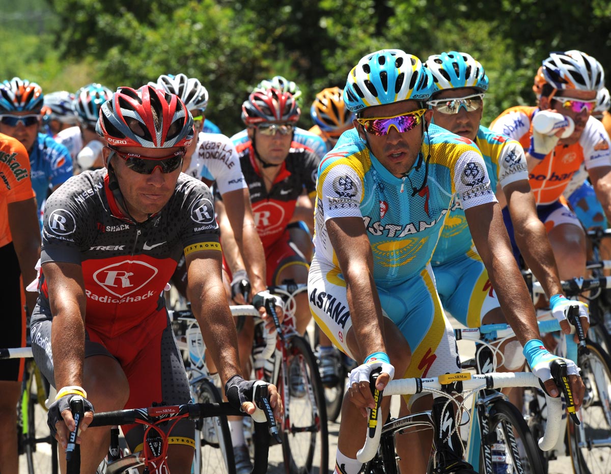 Alberto Contador and Sergio Paulinho, Tour de France 2010, stage 11