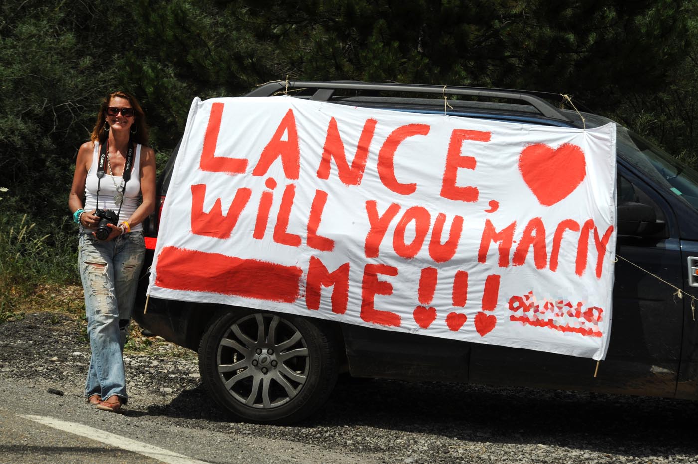 Desperate fan! Tour de France 2010, stage 11