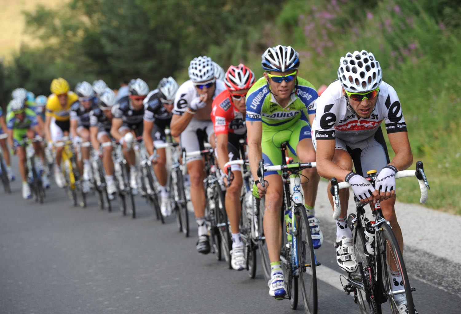 Jeremy Hunt chases, Tour de France 2010, stage 12
