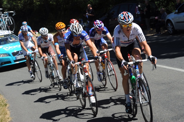 Geraint Thomas break, Tour de France 2010, stage 14