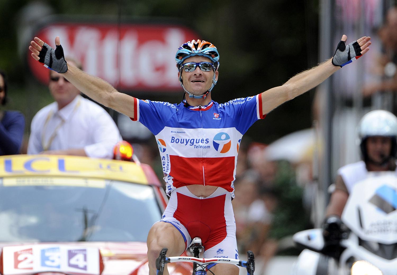 Thomas Voeckler wins, Tour de France 2010, stage 15 Thomas Voeckler wins, Tour de France 2010, stage 15
