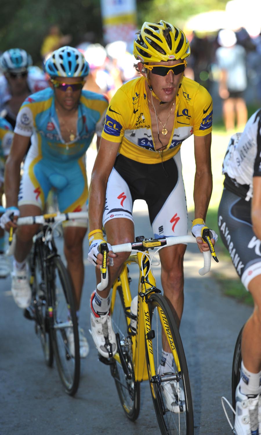 Andy Schleck and Alberto Contador, Tour de France 2010, stage 15
