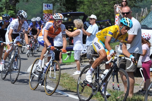 Alberto Contador and Andy Schleck, Tour de France 2010, stage 16