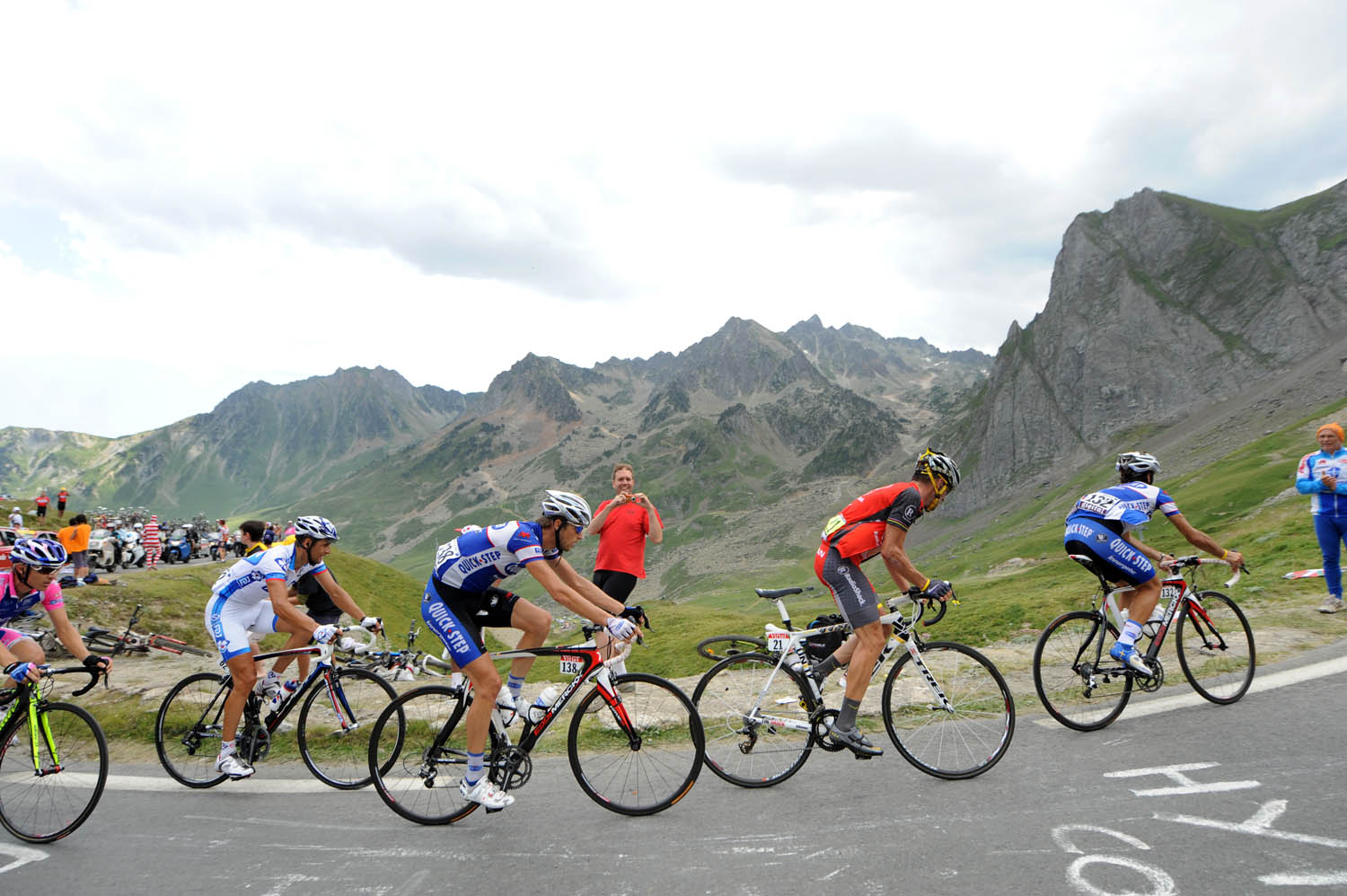 Lance Armstrong on Tourmalet, Tour de France 2010, stage 16
