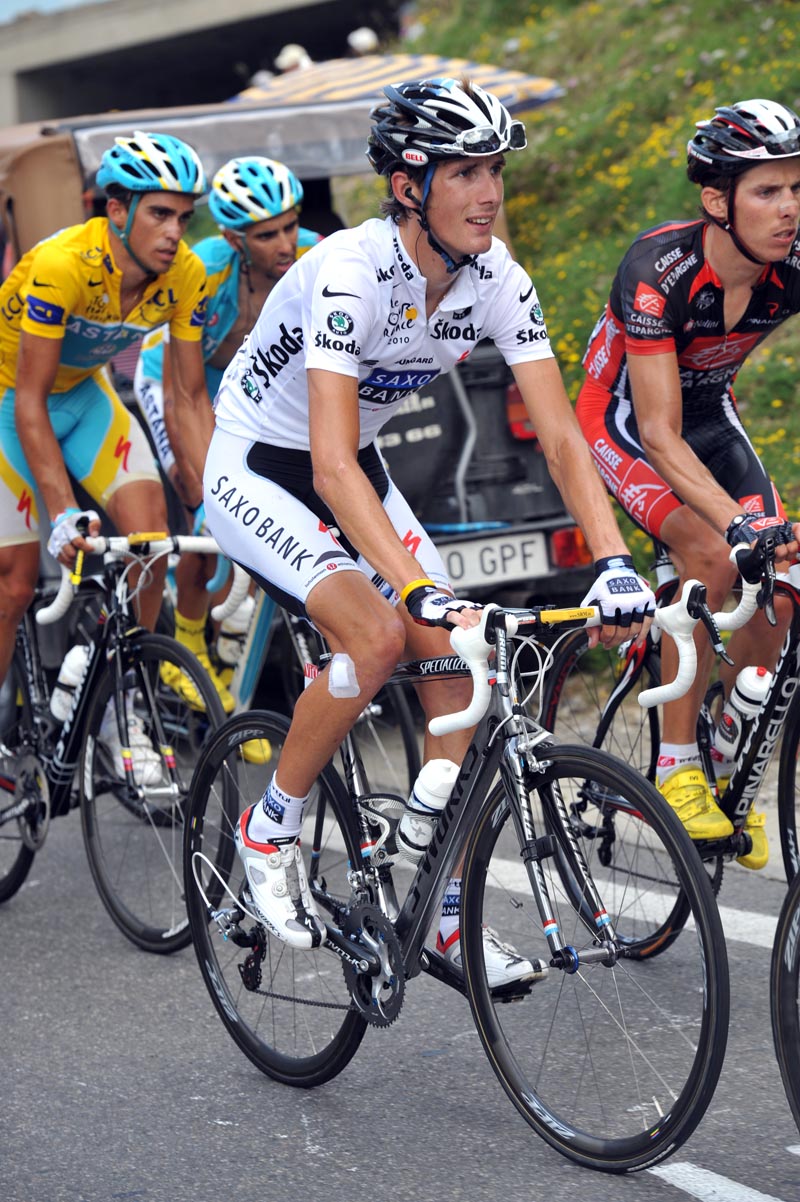 Andy Schleck and Alberto Contador, aTour de France 2010, stage 16
