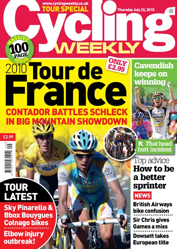 Cycling Weekly July 22 2010 cover Cycling Weekly July 22 2010 cover