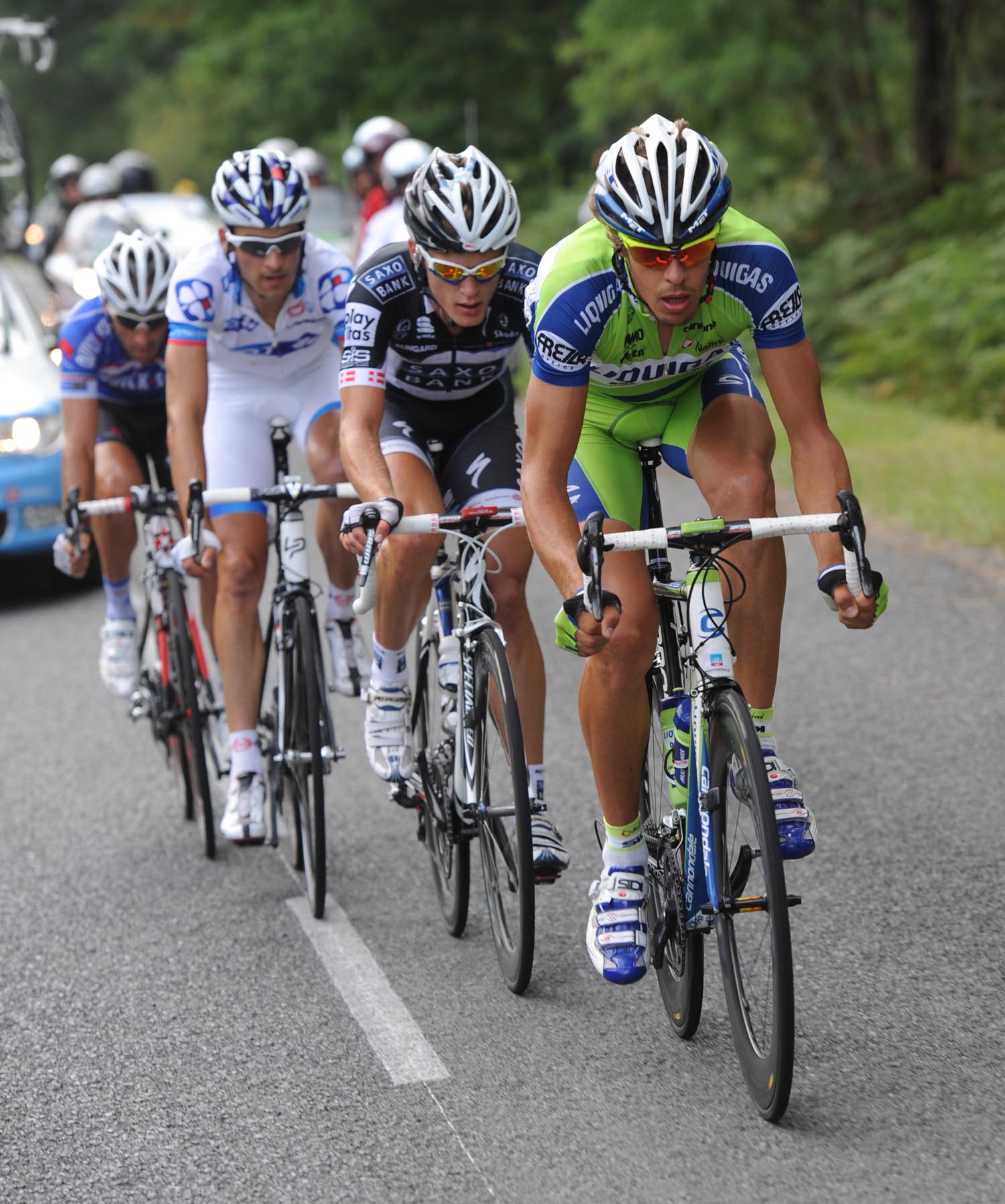 Daniel Oss escape, Tour de France 2010, stage 18