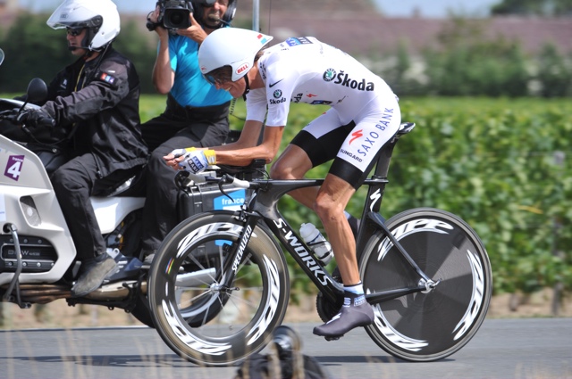 Andy Schleck, Tour de France 2010, stage 19 TT Andy Schleck, Tour de France 2010, stage 19 TT